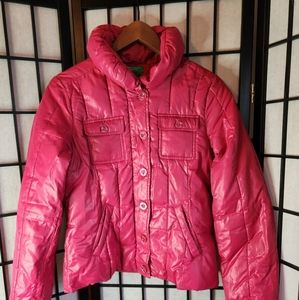 Pink Girls Puffer Jacket